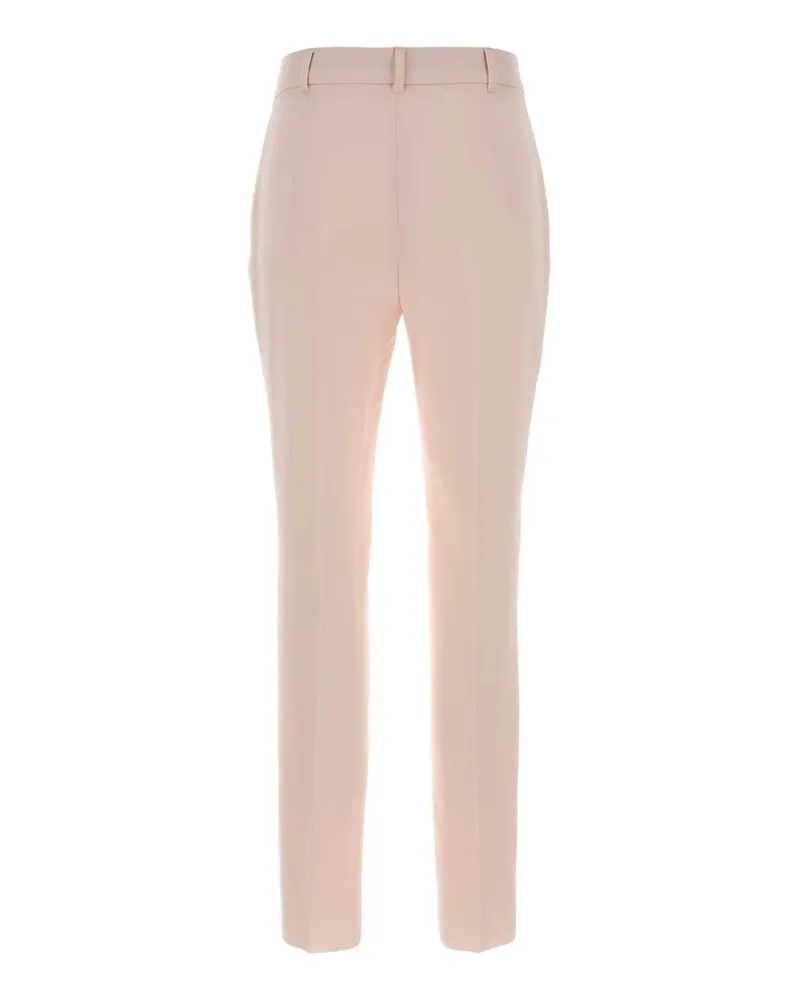 Max Mara Women's Pastel Pink Crepe Jerta Pant Rosa Pantaloni Trousers Pink