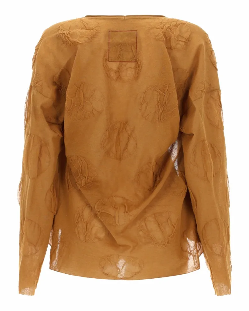 Uma Wang Fine Knit Cotton-Polyamide Cardigan — Beige Beige