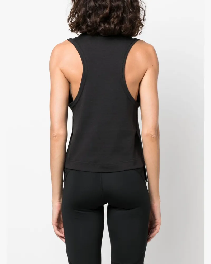 adidas Logo-Print Organic Cotton Tank Top — Black Black
