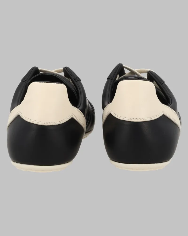 Rick Owens Minimal Leather Sneaker — Black Black