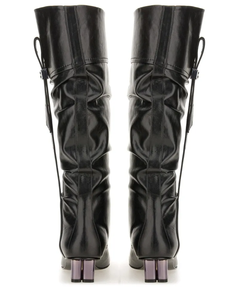 Ganni Slouchy Boot — Black Black