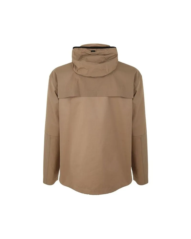 Herno Men's Brown Cotton Shell Jacket Clothing Brown