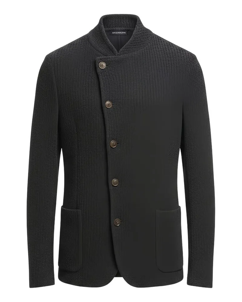 Emporio Armani Chenille Blazer — Charcoal Charcoal
