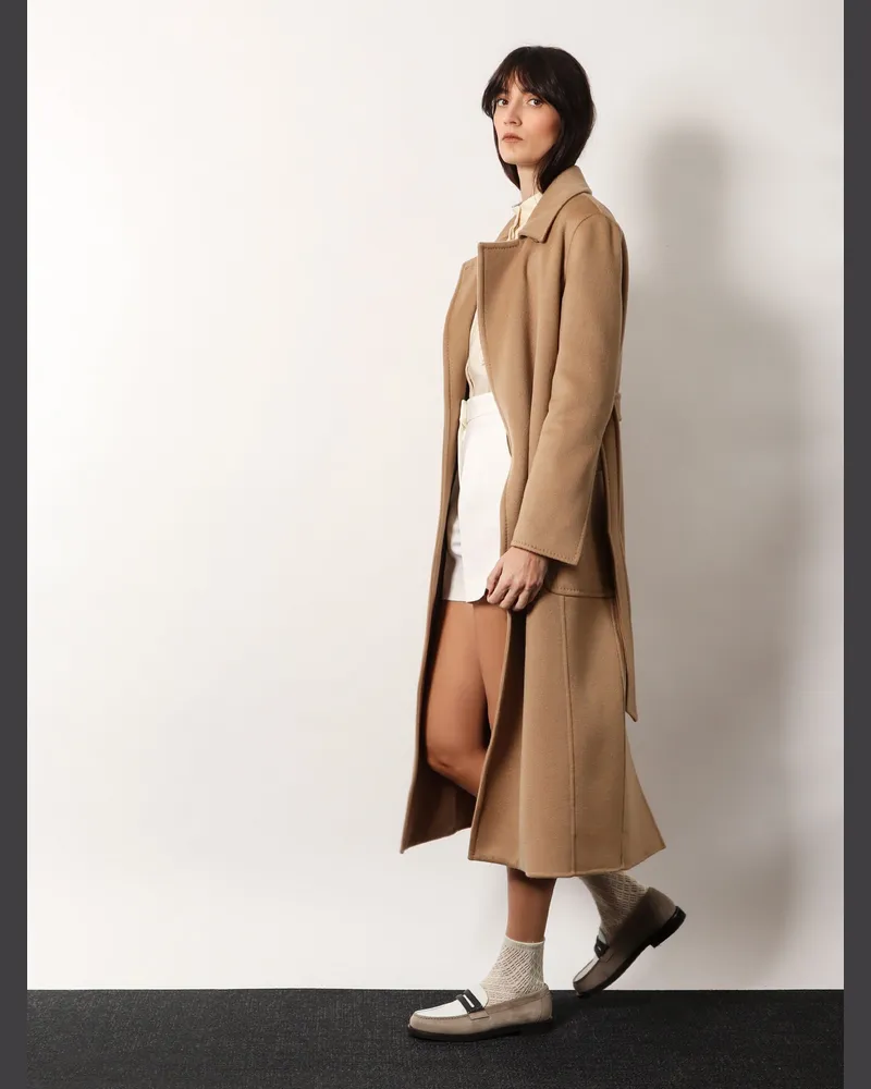 Max Mara Women's Coat Artur Cashmere Brown Brown