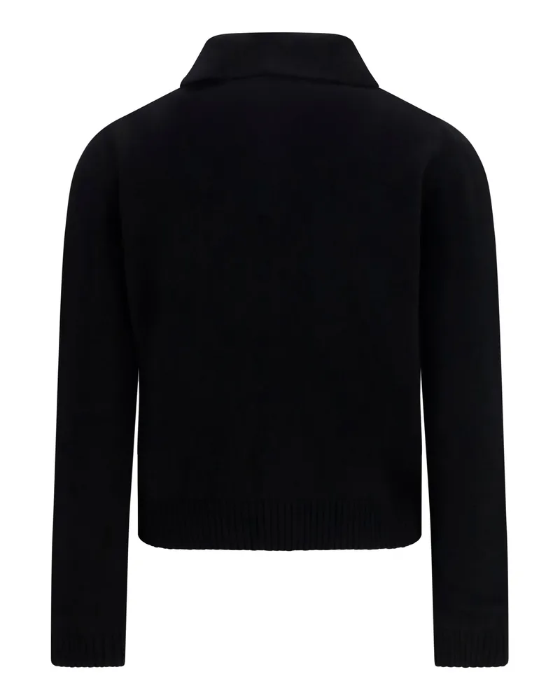 Givenchy Women Wool And Cashmere Polo Sweater Black Black