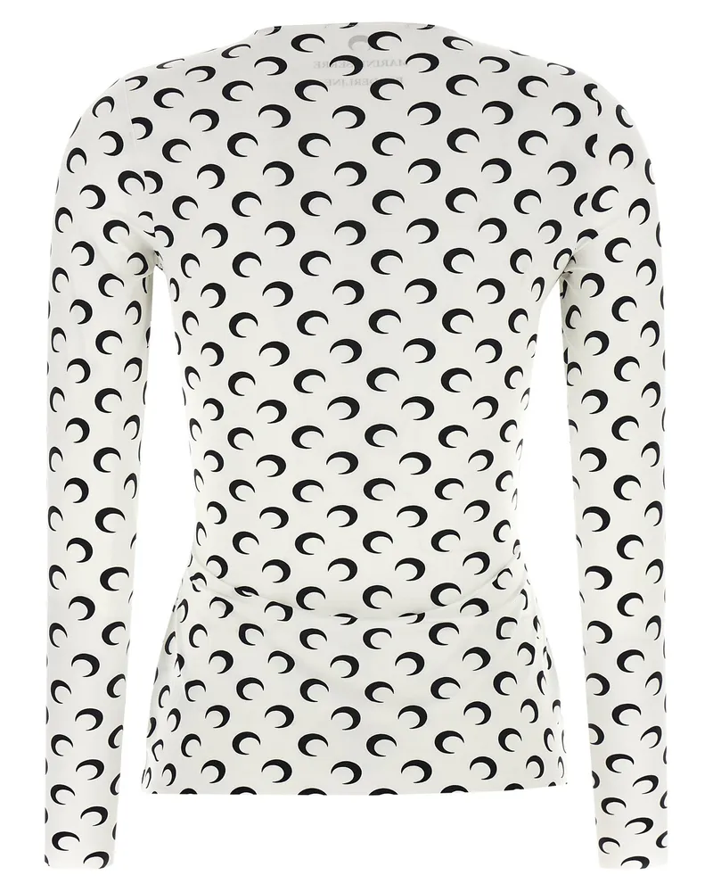 Marine Serre Moon-Printed Jersey T-Shirt — White White