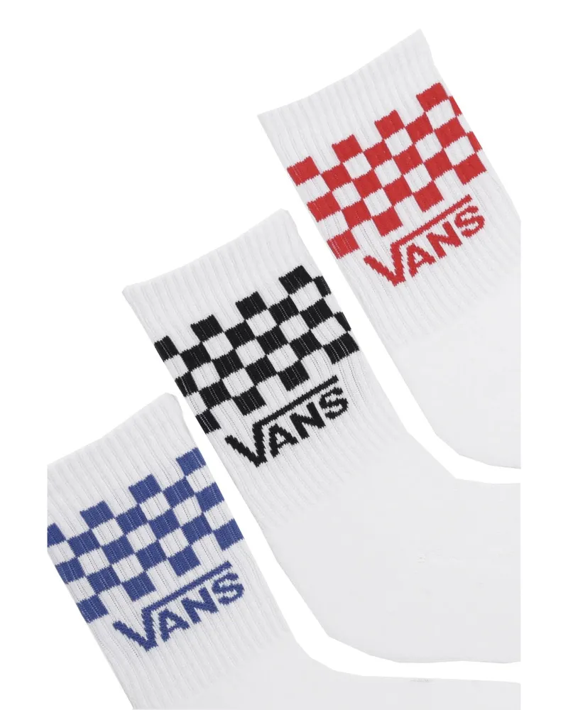 Vans Checkboard Logo Socks — White White