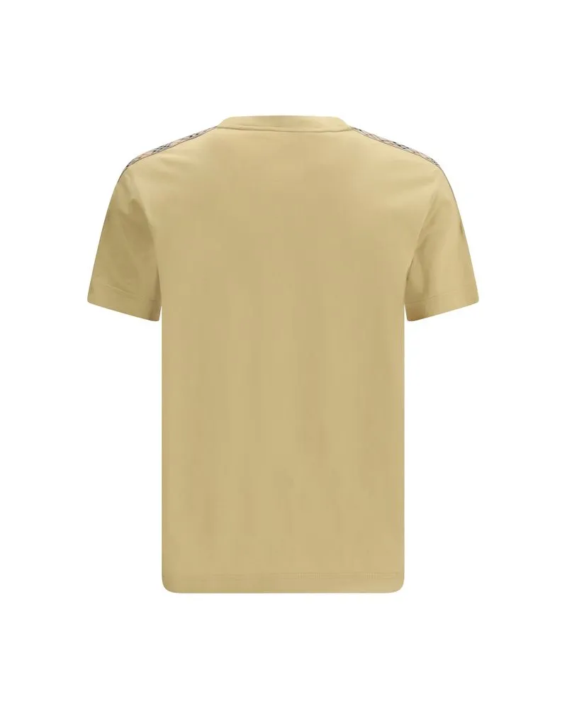 Burberry Men's Beige Cotton T-Shirt Beige