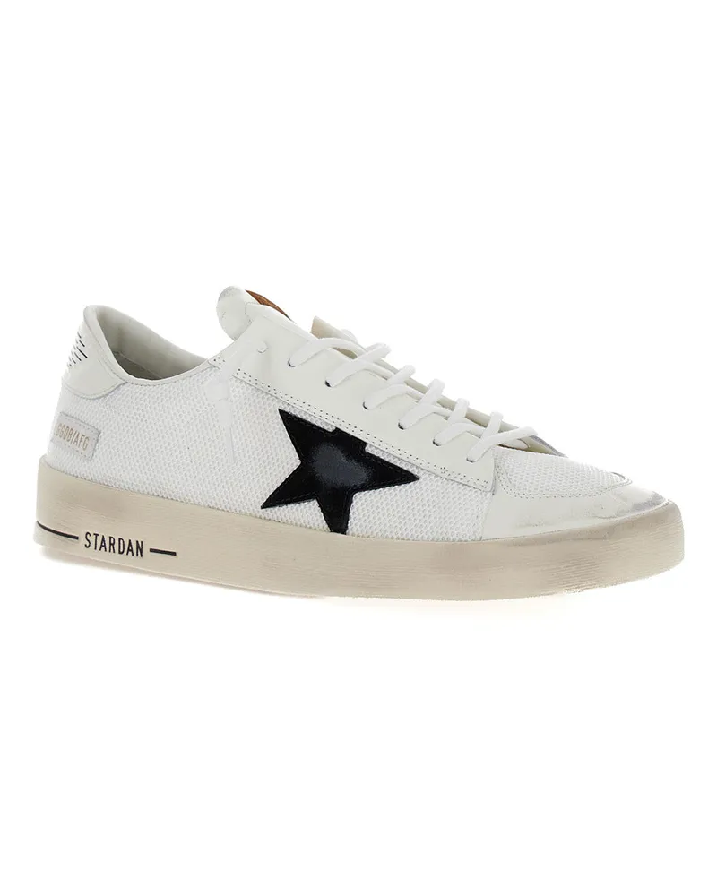 Golden Goose Men's Low Sneakers Stardan White Cow Leather Trainers White