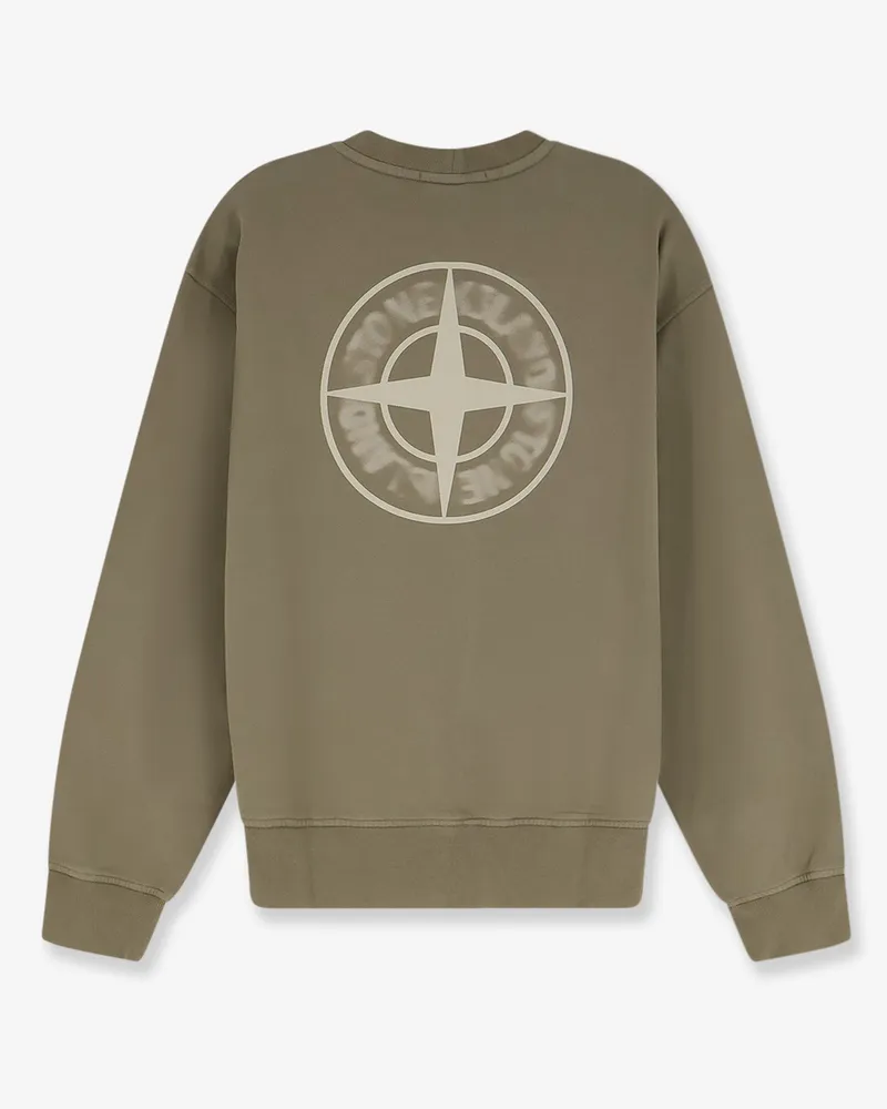 Stone Island Men's Sweatshirt Organic Cotton Green Sweatshirts Sweater Green