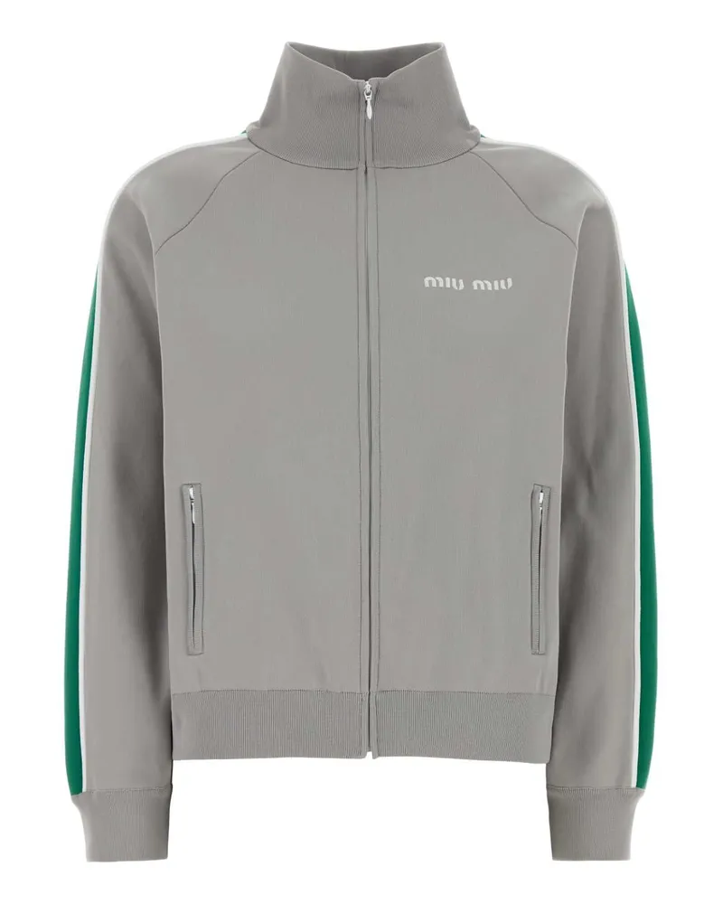 Miu Miu Sweater Sweatshirt — Gray Gray