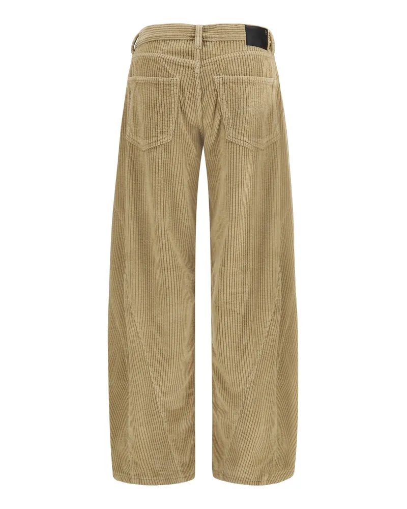 R13 Women's Janine Jeans Light Khaki Cotton Beige