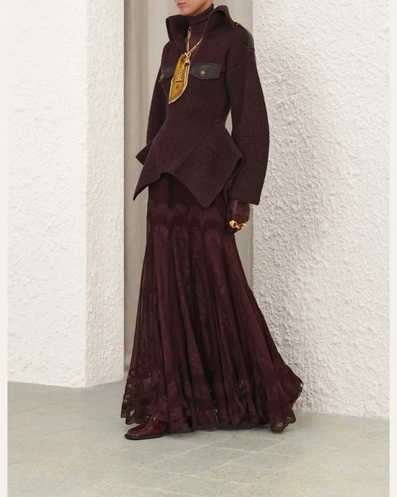 Zimmermann Sweater — Maroon Maroon