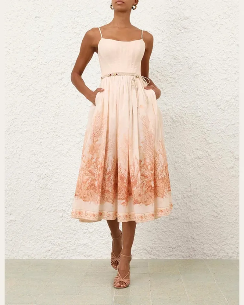 Zimmermann Ctol Dress — Beige Beige