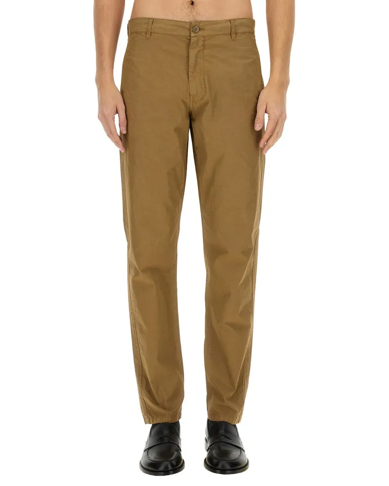 ASPESI 100% Cotton Chino Pants — Beige Beige
