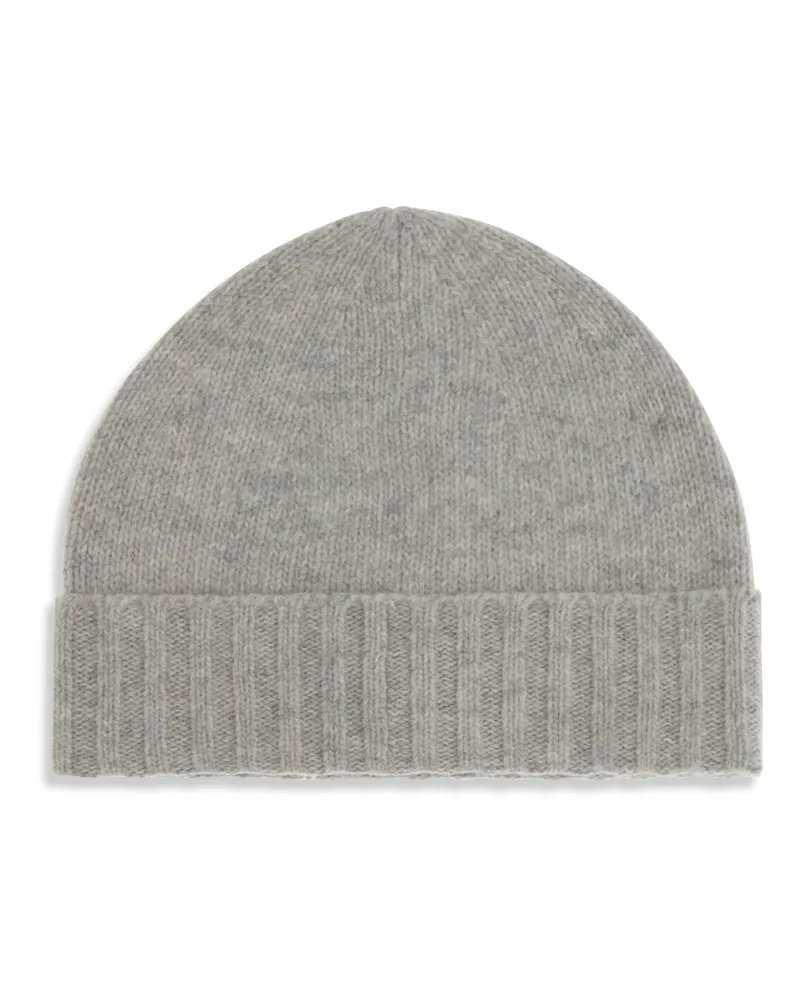Maison Margiela Women Beanie Wool Hat Grey Melange-Black Print Ovis Aries E Hairbands Gray