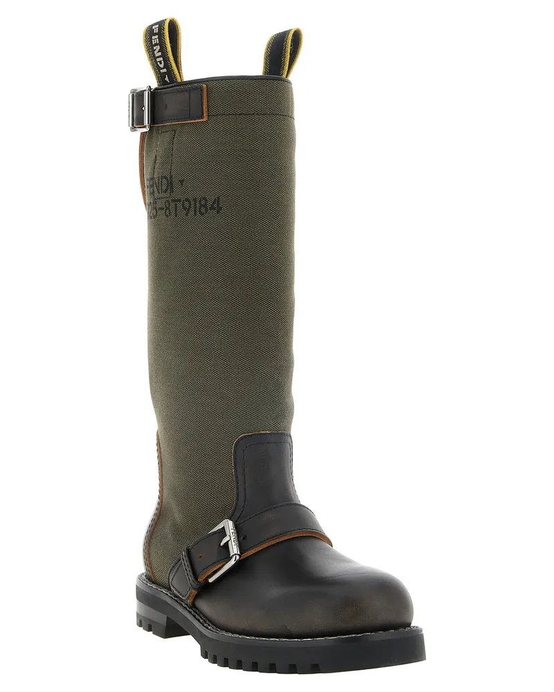 Fendi Commando Boot — Olive Olive