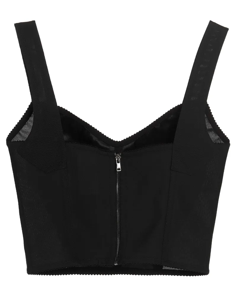 Dolce & Gabbana Women's Black Polyamide Tank Tops Black
