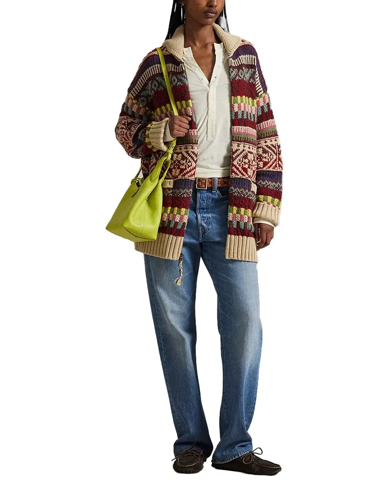 Ralph Lauren Wool-Blend Fair Isle Cardigan 