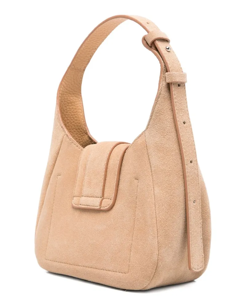 Hogan Suede Hobo Bag — Beige Beige