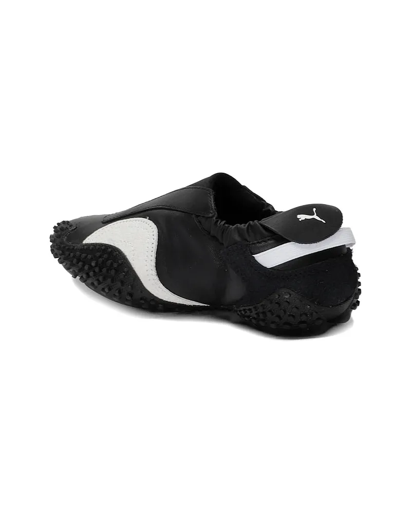 Puma Calf Leather Sneakers — Black Black
