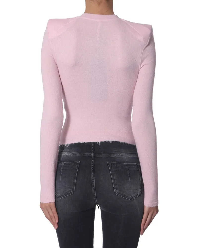 Unravel Turtle Neck Sweater — Pink Pink