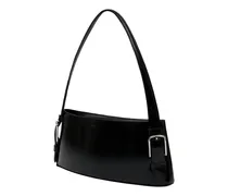 Women's Ergonomic Calfskin Shoulder Bag Black