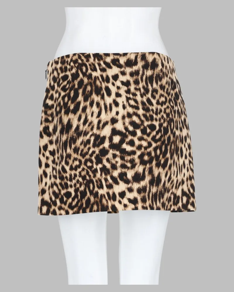 Michael Kors Animal-Print Mini Skirt — Multicolor Multicolor