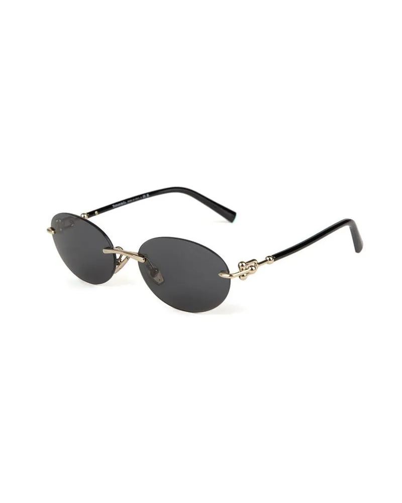 Tiffany & Co. Unisex Sunglasses Grey-Gold Metal Eyewear - Grey/gold Gold