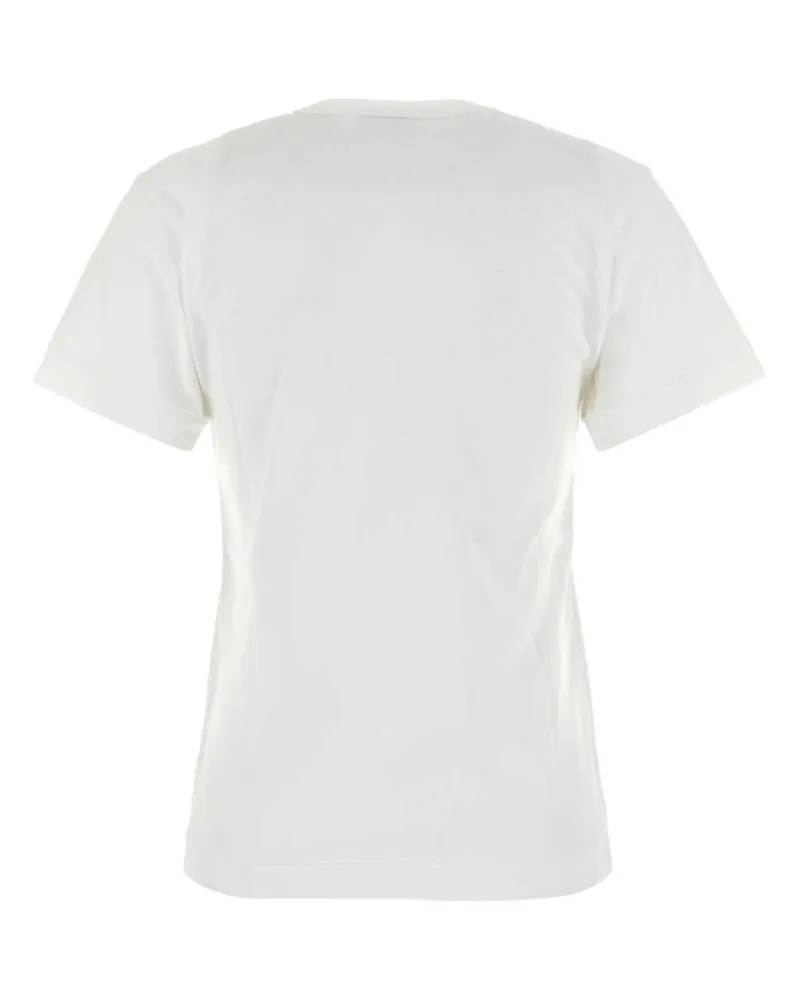 Comme des Garçons Logo-Embroidered T-Shirt — White White