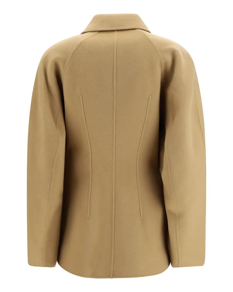 Róhe Women's Sculptural Oversized-Sleeve Jacket Camel Camel