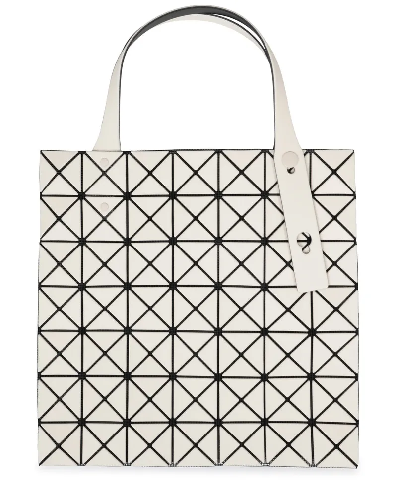 Issey Miyake Women's Tote Bag Prism Frost Beige Polyester Handbags Hand Beige