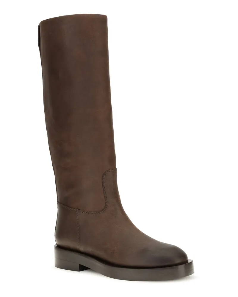 Paris Texas Women's Napa Leather High Boots Ebano Brown