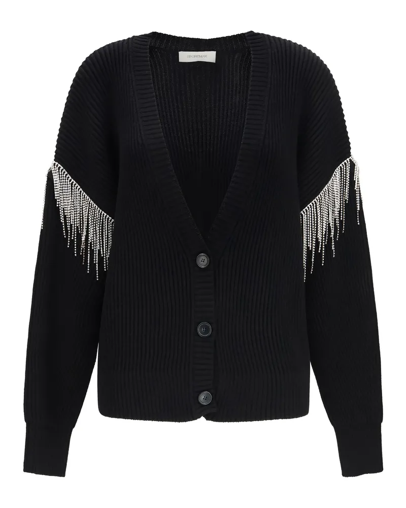 Max Mara Pagine Cardigan — Black Black