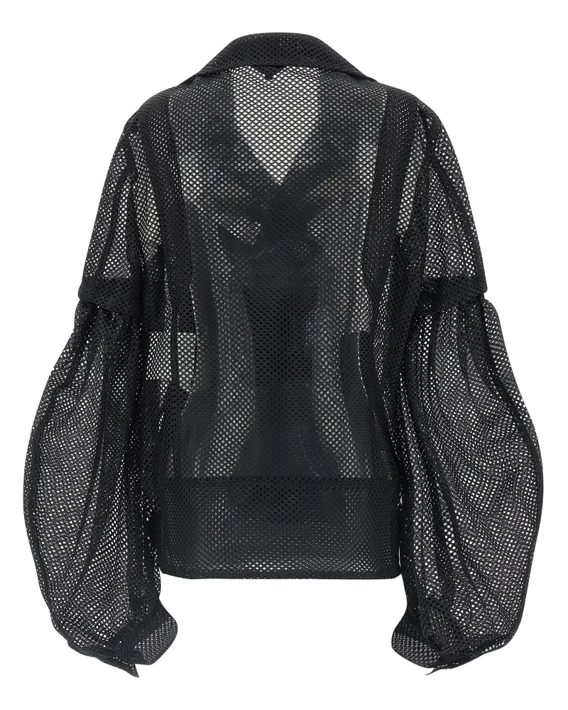 Comme des Garçons Men's Black Polyester Biker Jacket Clothing Black