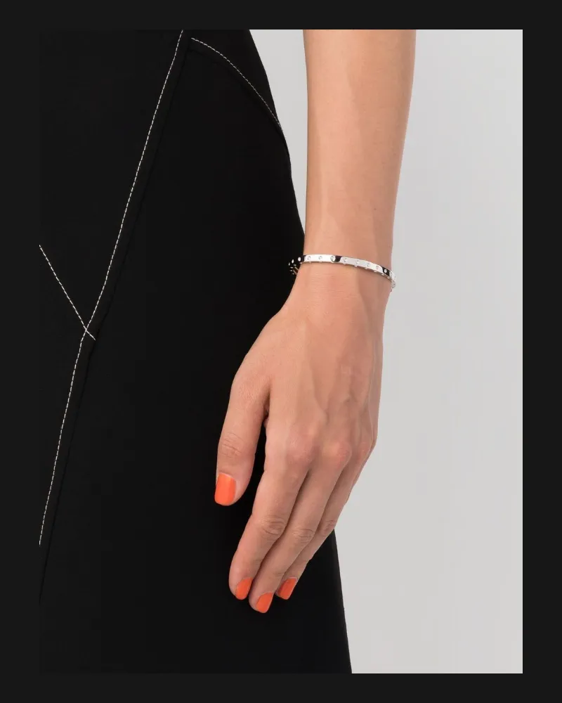 Roberto Coin Women's 18kt White Gold Pois Moi Bracelet Continuty White