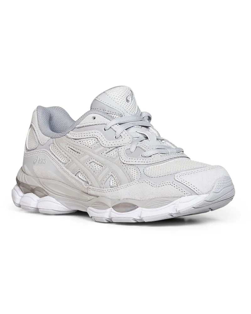 Asics Women's Sneakers Gel-Nyc Grey Leather Trainers Gray