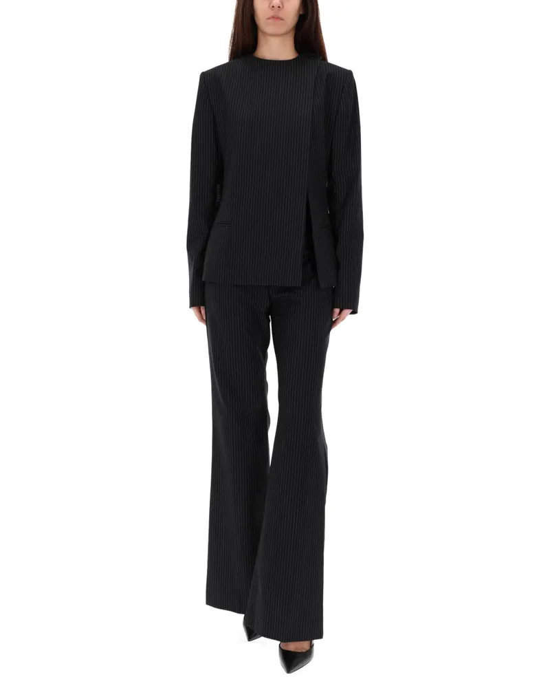 Courrèges Pinstripe Jacket — Black Black