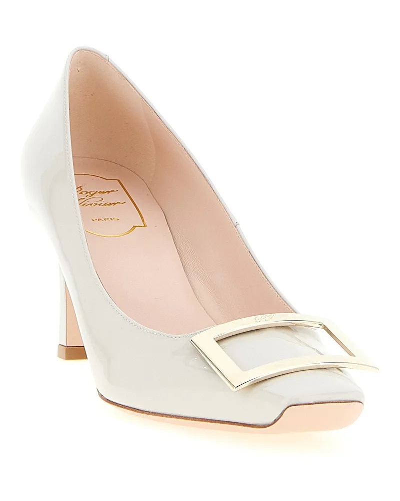 Roger Vivier Trompette Pump — Ivory Ivory