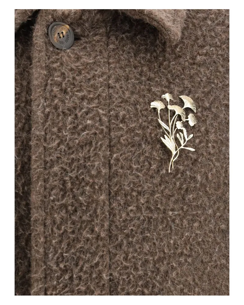 Golden Goose Men's Brown Viscose Coat Clothing Brown