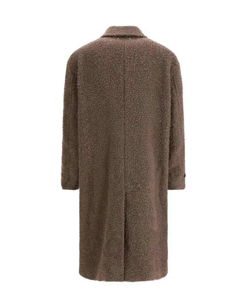 Golden Goose Men's Brown Viscose Coat Clothing Brown