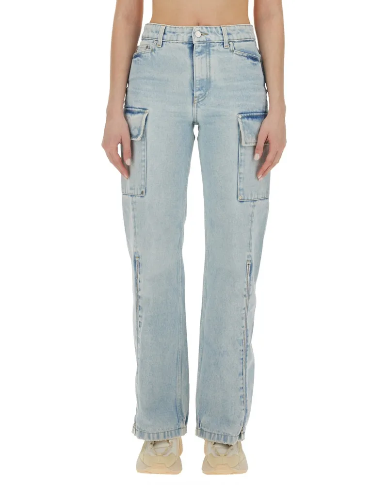 Stella McCartney Denim Cargo Cargo Pants — Blue Blue