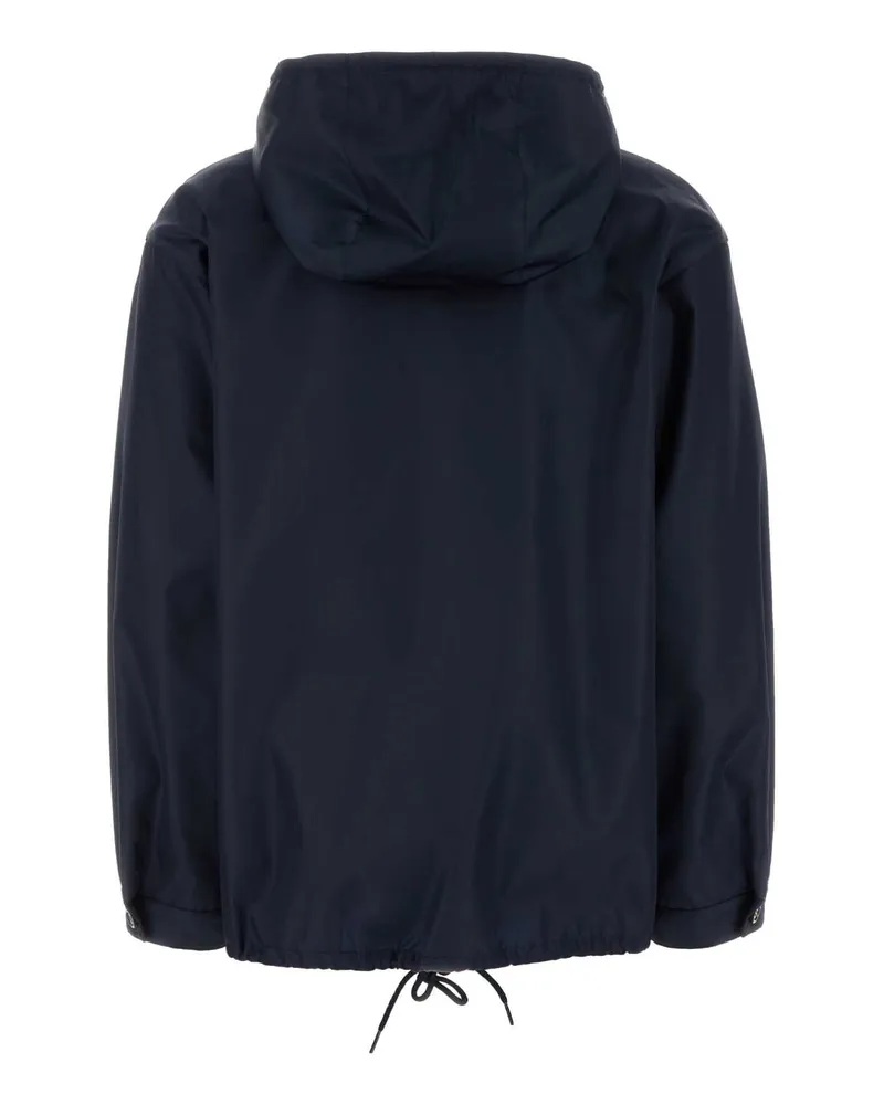 Prada Women's Dark Blue Re-Nylon Jacket Blu Exterior: Giubbini Navy