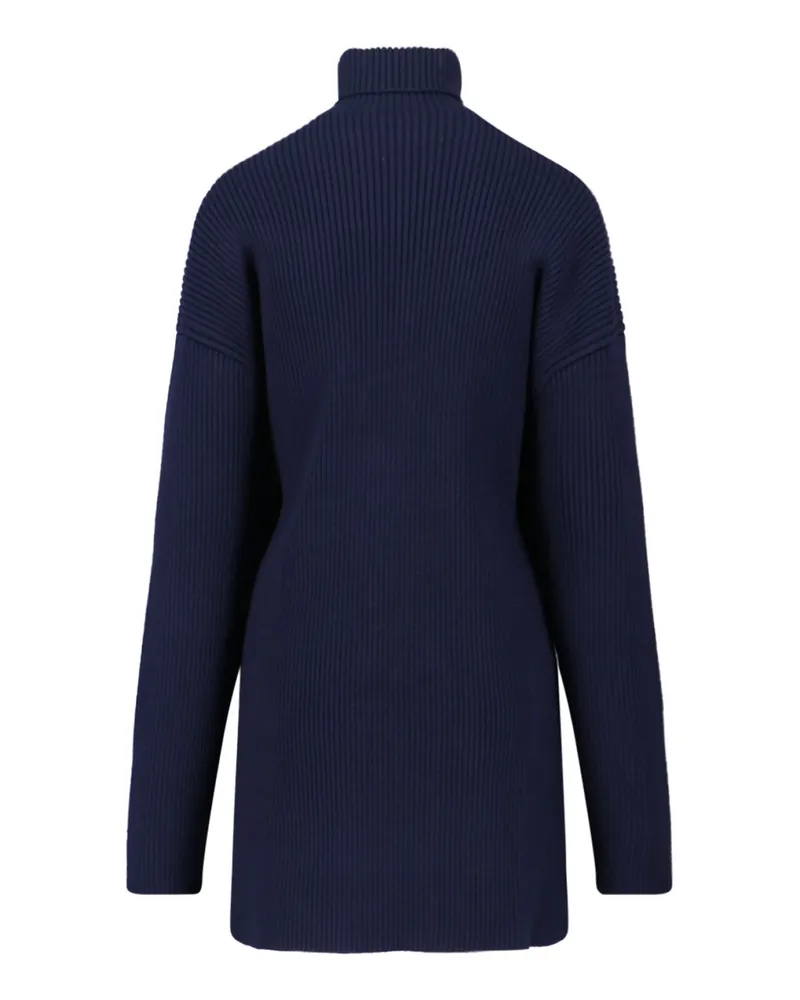 Balenciaga Women's Dresses Blue Wool Navy