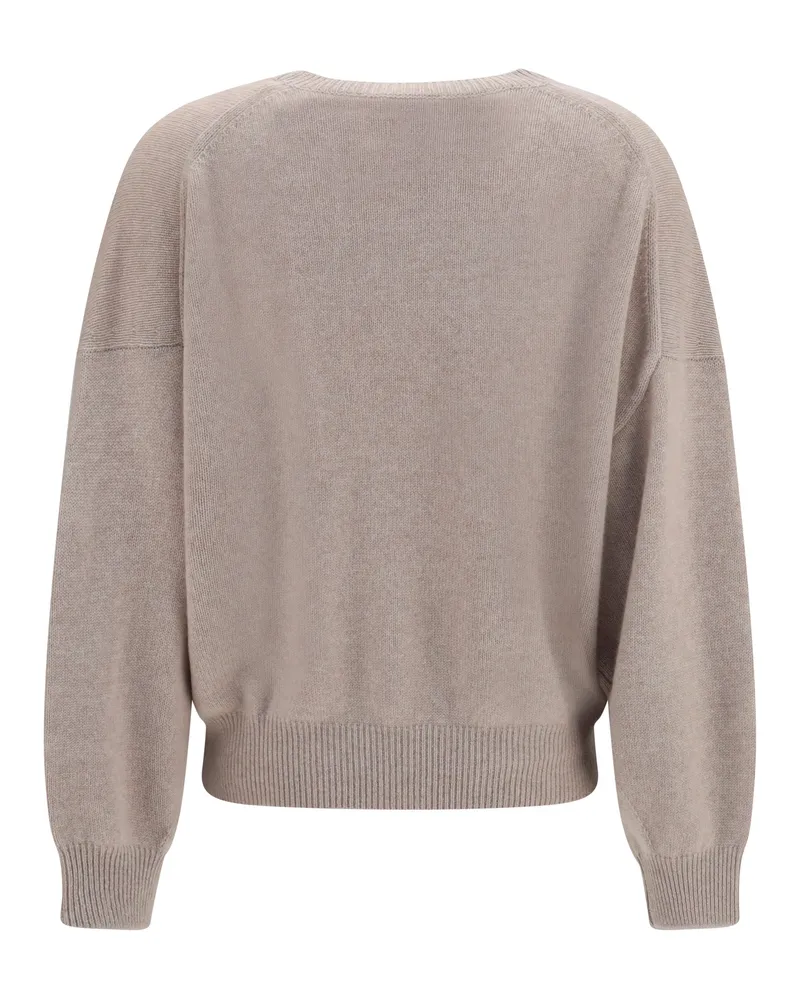 Lisa Yang Women's Veira Sweater Sand Kashmir-Capra Hircus Kashmir/capra Beige