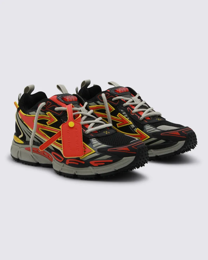 OFF-WHITE Men's Sneakers Black-Coral _cover Tex-El Sole El Tex/el Black