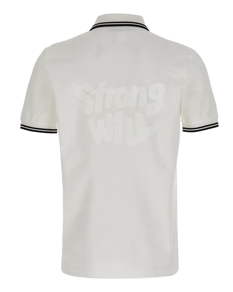 Comme des Garçons Men's White Cotton Polo Shirt White