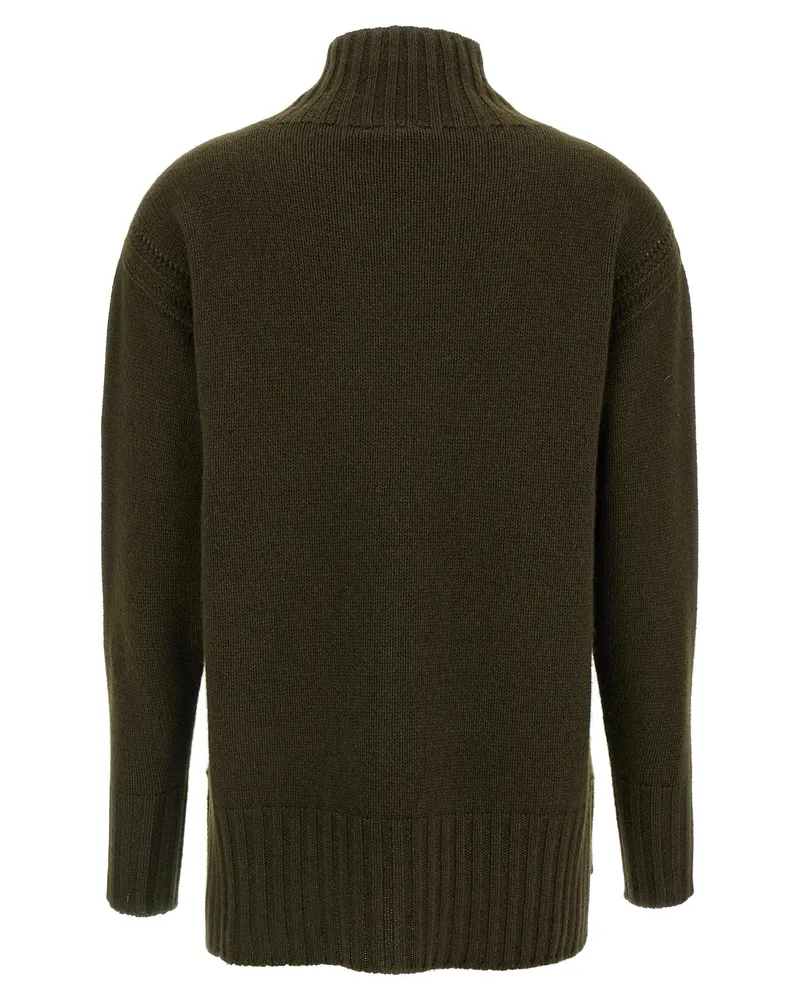Tom Ford Cashmere Blend Turtleneck Sweater — Olive Olive