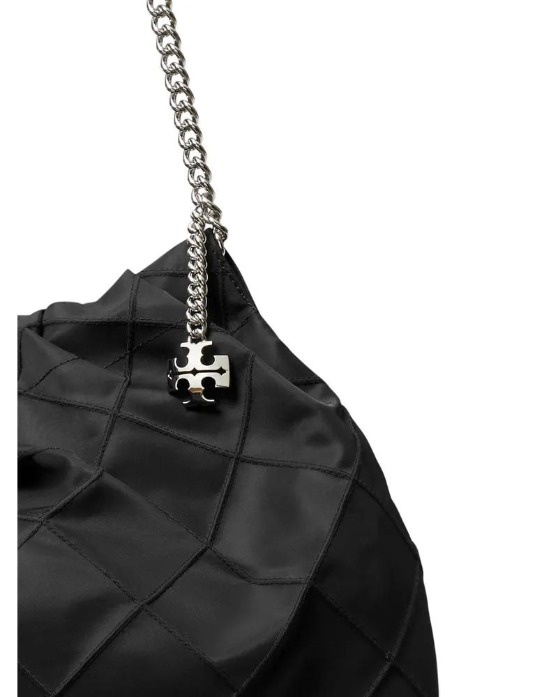 Tory Burch Fleming Hobo Bag — Black Black