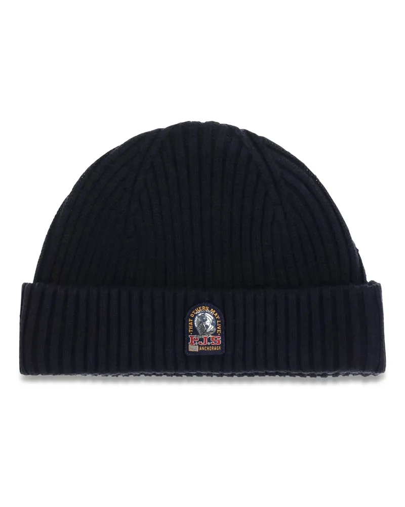 Parajumpers 26WPAHAHA70PAL Ribbed Merino Wool Beanie — Navy Navy